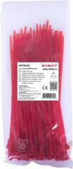 Кабельна стяжка e.ct.stand.300.5.red (100шт), червона