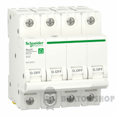 Автоматичний вимикач 4P 32A B 6кА Schneider Electric Resi9 (R9F02432)