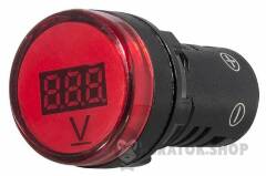 Цифровий вимірювач напруги AD22-22DVM DC 5-30В (червоний)