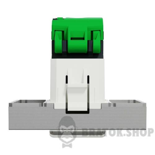 Розетка комп'ютерна RJ45, одинарна категорія 6 UTP, 2 модулі алюміній NU341530 в Киеве