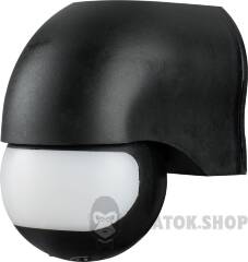 Датчик руху інфрачервоний e.sensor.pir.12.black(чорний), 180°, IP44