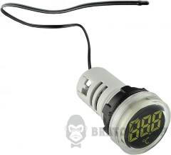 Круглий цифровий вимірювач температури ED16-22WD -25С - 150С (білий)
