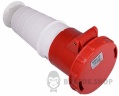 Розетка-гнездо силовая переносная ГП 63A/4 400V 3P+PE (234) АСКО-Укрем A0080020008 красный