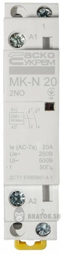 Контактор модульний 2P 20A 2NO АСКО-Укрем MK-N A0040030024