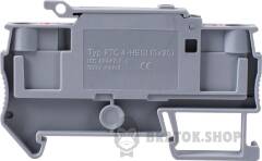 Клемна колодка набірна на DIN-рейку e.tc.din.spring.4.HESI, під запобіжник 5x20