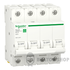 Автоматичний вимикач 4P 63A B 6кА Schneider Electric Resi9 (R9F02463)