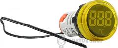 Круглий цифровий вимірювач температури ED16-22WD -25С - 150С (жовтий)