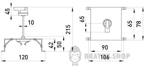 Поворотна рукоятка e.industrial.ukm.60.CS в Сумах