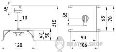 Поворотна рукоятка e.industrial.ukm.60.CS