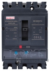 Силовий автоматичний вимикач e.industrial.ukm.250R.200 з регулюванням, 3р, 200А