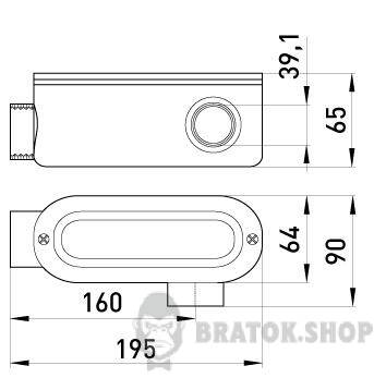 Соединитель ревизионный Г-образный e.industrial.pipe.db.revise.elbow.1-1/4&quot; для труб 1-1/4&quot; i0540004 в Киеве