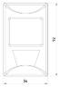 Датчик руху інфрачервоний e.sensor.pir.38.white(білий), 180°, IP20 s061006 у Києві