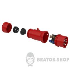 КАБ.ВИЛКА, ГВИНТ 16А 3P+E IP44 380В