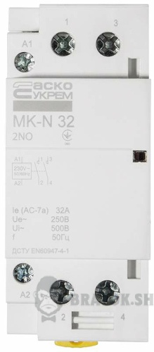 Контактор модульний 2P 32A 2NO АСКО-Укрем MK-N A0040030031