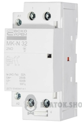 Контактор модульний 2P 32A 2NO АСКО-Укрем MK-N A0040030031