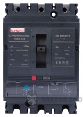 Силовий автоматичний вимикач e.industrial.ukm.160R.125 з регулюванням, 3р, 125А