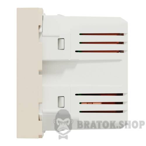 Розетка USB подвійна, 2.1А, 2 модулі, бежева Unica New Studio NU341844 в Киеве