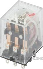 Реле проміжне e.control.p536L з Led індикацією 5А, 3 групи контактів, котушка 230В АC