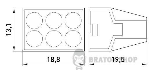 Клемна колодка e.lc.pro.ac.6 p0670003