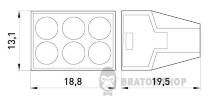 Клемна колодка e.lc.pro.ac.6 p0670003