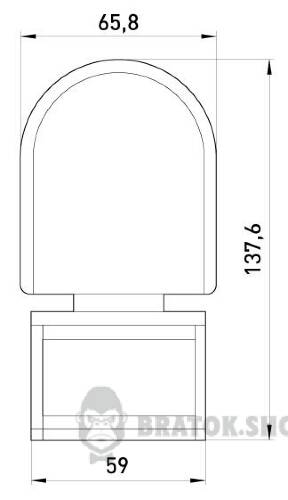 Датчик руху інфрачервоний e.sensor.pir.10F.black(чорний), 180°, IP44 s061005 у Києві
