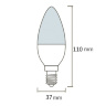 Світлодіодна лампа LED E14 C37 10W 6400K Horoz Electric ULTRA (001-003-0010-010)