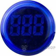 Круглий цифровий вимірювач температури ED16-22WD -25С - 150С (синій)