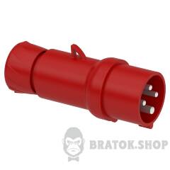 КАБ.РОЗЕТКА, ГВИНТ 16А 3P+E IP44 380В