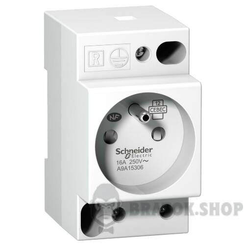 Розетка DIN iPC, 2P+E, 16A-250В змінного струму, NFC 15100, французький стандарт A9A15306