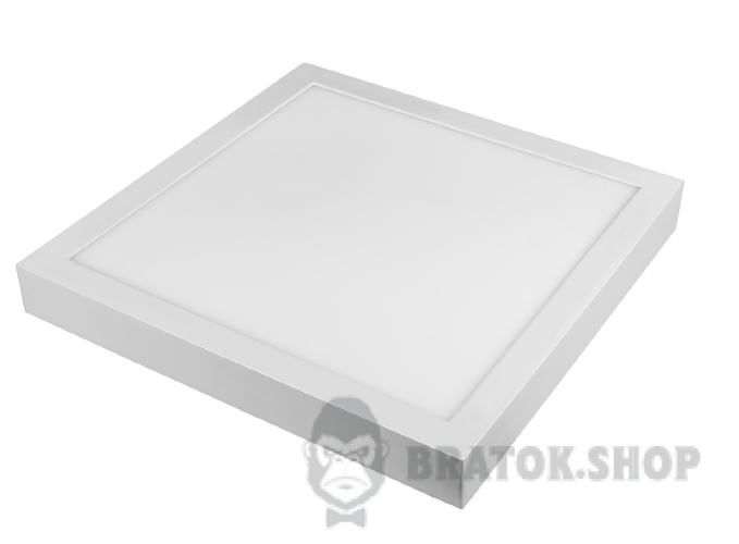 Светильник потолочный накладной LED 18W 6000K LUXEL SDLS-18C белый квадратный