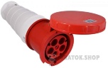 Розетка-гнездо силовая переносная ГП125A/5 400V 3P+N+PE (245) АСКО-Укрем A0080020011 красный