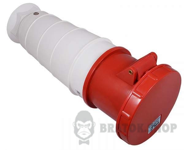 Розетка-гнездо силовая переносная ГП125A/5 400V 3P+N+PE (245) АСКО-Укрем A0080020011 красный