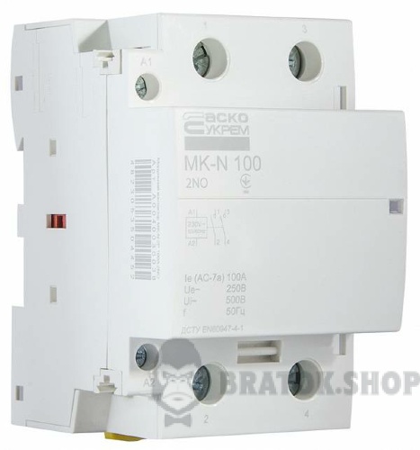 Контактор модульний 2P 100A 2NO АСКО-Укрем MK-N A0040030038