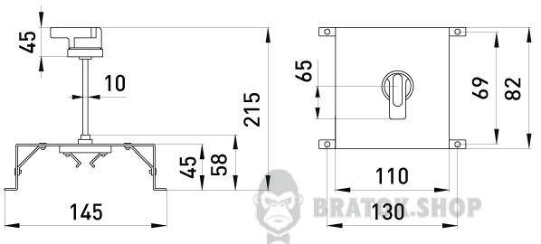 Поворотна рукоятка e.industrial.ukm.100.CS в Сумах