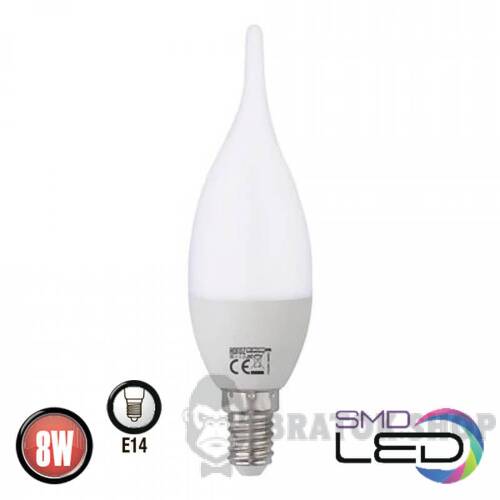 Лампа світлодіодна E14 8W 3000K C37 Horoz Electric CRAFT-8 001-004-0008-020 у Сумах