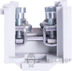 Клемна колодка прохідна e.tc.main.steel.35, 1х35 мм.кв./4х6 мм.кв., сталевий контакт