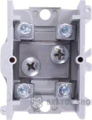 Клемна колодка прохідна e.tc.main.steel.35, 1х35 мм.кв./4х6 мм.кв., сталевий контакт