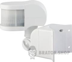 Датчик руху інфрачервоний e.sensor.pir.13.white(білий)  270°, IP44