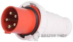 Силова вилка переносна e.plug.pro.5.63, 5п., 380В, IP 67, 63А (035)
