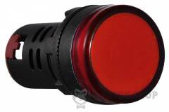 Сигнальна арматура AD22-22DS червона 220V АC