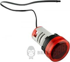 Круглий цифровий вимірювач температури ED16-22WD -25С - 150С (червоний)