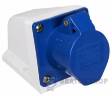 Розетка-гнездо силовая стационарная ГC 16A/3 220V 2P+PE (113) АСКО-Укрем A0080040001 синий в Сумах
