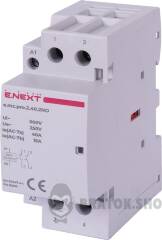 Модульний контактор e.mc.pro.2.40.2NO, 2р, 40А, 2NO, 220В