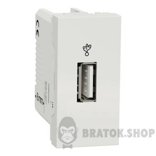 USB-коннектор 1 модуль білий NU342918 в Киеве