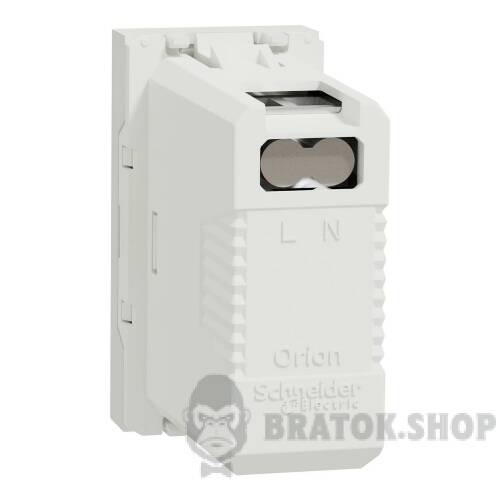USB-коннектор 1 модуль білий NU342918 в Киеве