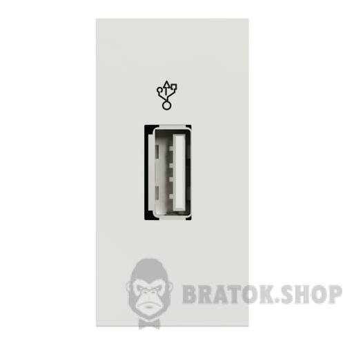 USB-коннектор 1 модуль білий NU342918 в Киеве