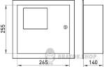 Корпус e.mbox.stand.w.f1.04.z металлический, под 1-ф. счетчик, 4 встраиваемая мод. с замком s0100002 в Киеве