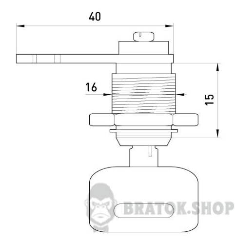 Замок e.lock.stand для металлических шкафов. s053001 в Киеве