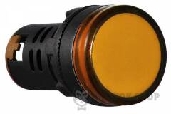 Сигнальна арматура AD22-22DS жовта 380V АC