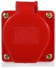Розетка-гнездо силовая стационарная ГC 16A/4 400V 3P+PE (114) АСКО-Укрем A0080040002 красный